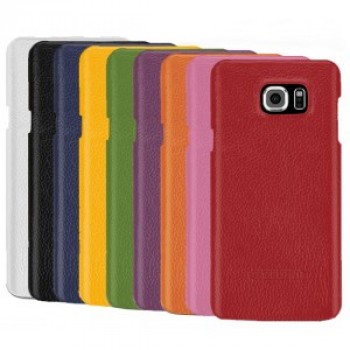 Кожаный чехол накладка (нат. кожа) серия для Samsung Galaxy Note 5