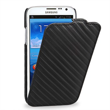Чехол кожаный повышенной прочности флип для Samsung Galaxy Note 2