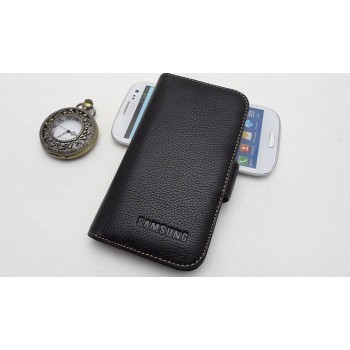 Кожаный чехол портмоне (нат. кожа) для Galaxy S4
