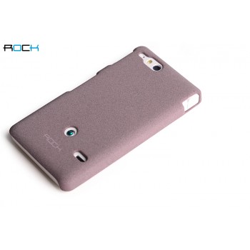 Чехол пластиковый матовый для Sony Xperia go Пурпурный