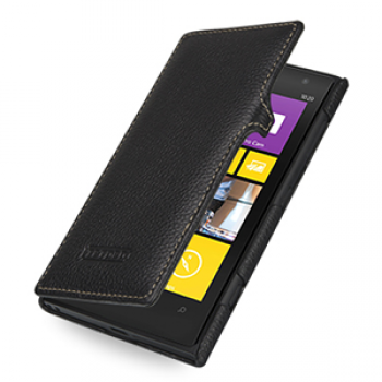 Кожаный чехол книжка горизонтальная (нат. кожа) для Nokia Lumia 1020
