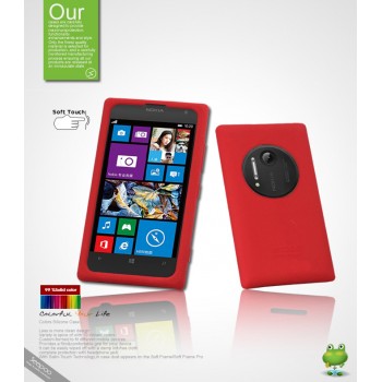 Силиконовый чехол премиум для Nokia Lumia 1020 Красный