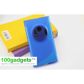 Силиконовый чехол S для Nokia Lumia 1020 Голубой