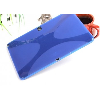 Силиконовый чехол X для Samsung Galaxy Note 10.1 2014 Edition Голубой