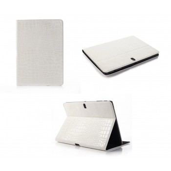 Чехол подставка серия Croco Pattern для Samsung Galaxy Tab Pro 10.1 Белый