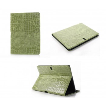 Чехол подставка серия Croco Pattern для Samsung Galaxy Tab Pro 10.1 Зеленый