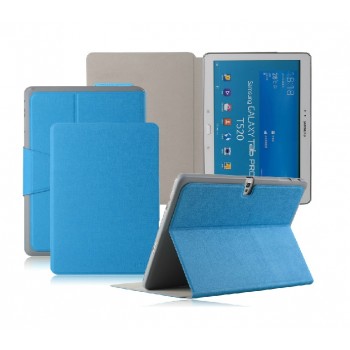 Чехол смарт флип подставка текстурный с застежкой для Samsung Galaxy Tab 4 10.1