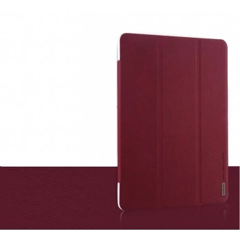 Чехол смарт флип подставка текстурный сегментарный для Samsung Galaxy Tab Pro 10.1 Красный