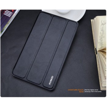Кожаный чехол смарт флип подставка сегментарный для Samsung Galaxy Tab Pro 8.4 Черный