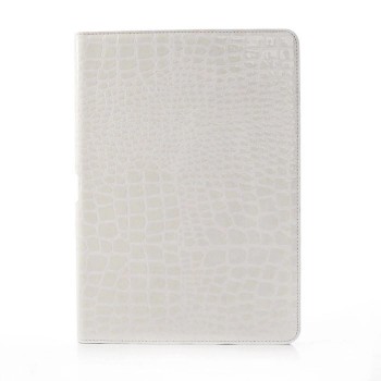 Чехол подставка серия Croco Pattern для Samsung Galaxy Note 10.1 2014 Edition Белый