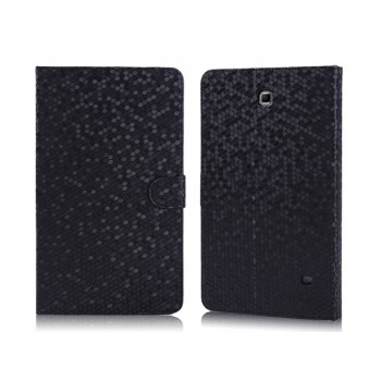 Чехол портмоне подставка текстурный серия Honeycomb для Samsung Galaxy Tab 4 8.0 Черный