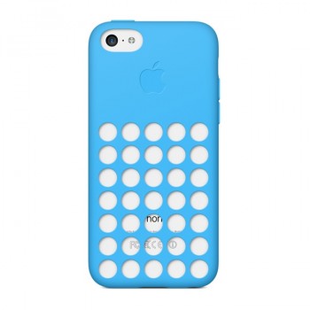 Оригинальный силиконовый чехол Apple для Iphone 5c Голубой