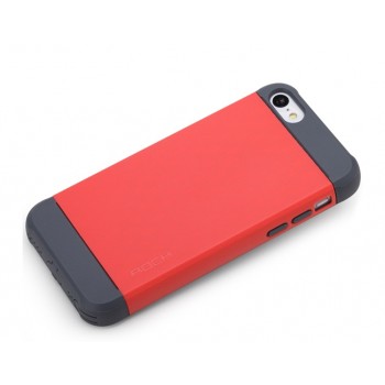 Чехол силикон/поликарбонат D-Colour для Iphone 5c Красный