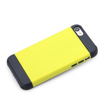 Чехол силикон/поликарбонат D-Colour для Iphone 5c Желтый