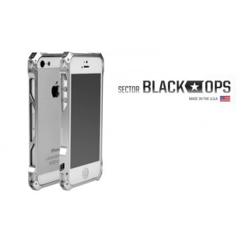 Ультрапротекторный чехол авиационный алюминий/углеродные волокна серия Black Ops для Iphone 5s/SE