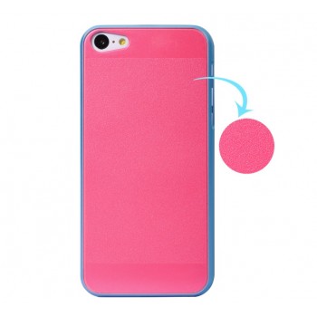 Пластиковый чехол с покрытием Soft Touch для Iphone 5c Розовый