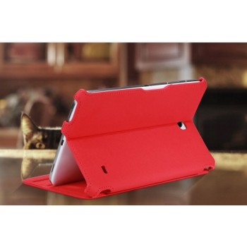 Чехол подставка текстурный для Samsung Galaxy Tab 4 8.0 Красный