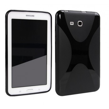 Силиконовый чехол X для Samsung Galaxy Tab 3 Lite 7.0 Черный