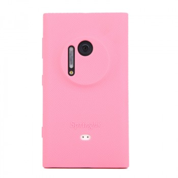 Силиконовый софт-тач чехол для Nokia Lumia 1020 Розовый