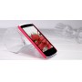 Пластиковый матовый премиум чехол для HTC Desire 500, цвет Красный