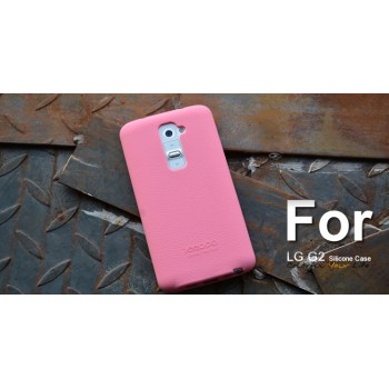 Силиконовый чехол софт тач премиум для LG Optimus G2 Розовый