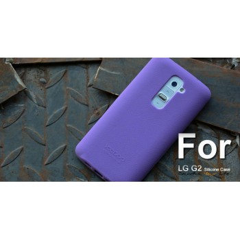 Силиконовый чехол софт тач премиум для LG Optimus G2 Фиолетовый