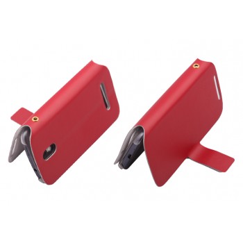 Чехол книжка горизонтальная с магнитной застежкой для HTC Desire 500 Красный