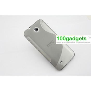 Силиконовый чехол S для HTC Desire 300 Серый