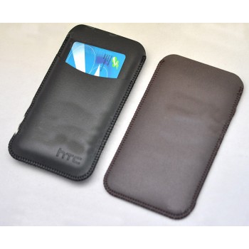 Кожаный мешок с внешним карманом для HTC Desire 816