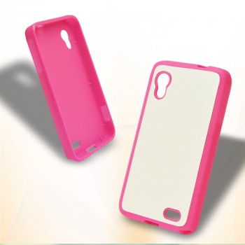 Силиконовый чехол серия Leather Thief для Lenovo IdeaPhone S720 Розовый