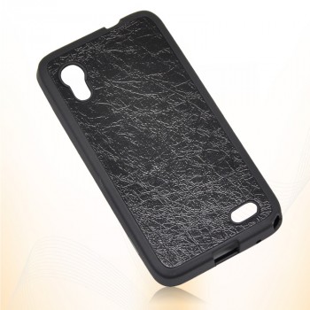 Силиконовый чехол серия Leather Thief для Lenovo IdeaPhone S720 Черный