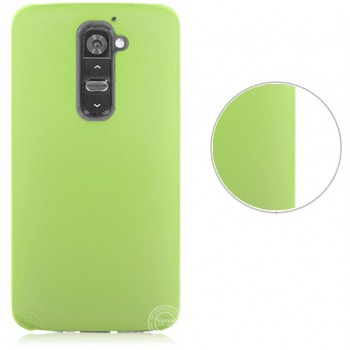 Пластиковый полупрозрачный чехол для LG Optimus G2 Зеленый