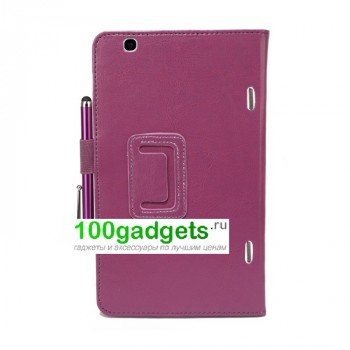 Чехол подставка с внутренними отсеками серия Full Cover для LG G Pad 8.3 Фиолетовый