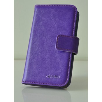 Чехол портмоне подставка для LG L70 Фиолетовый
