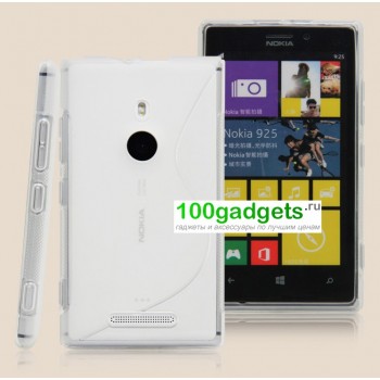 Силиконовый чехол S для Nokia Lumia 925 Белый