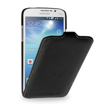 Кожаный чехол книжка (нат. кожа) для Samsung Galaxy Mega 5.8 GT-I9152 черная
