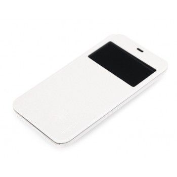 Чехол флип подставка с окном вызова для Meizu MX3 Белый