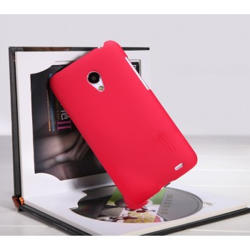 Пластиковый матовый премиум чехол для Meizu MX3 Красный