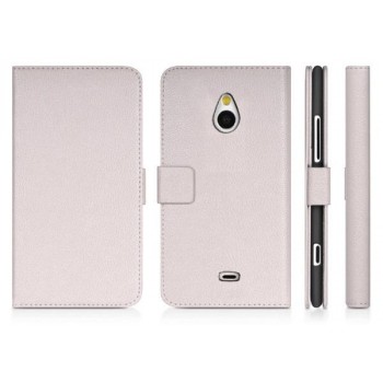 Чехол портмоне подставка для Nokia Lumia 1320 Белый