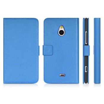 Чехол портмоне подставка для Nokia Lumia 1320 Голубой