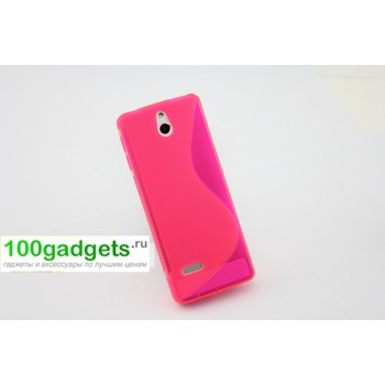 Силиконовый чехол S для Nokia 515 Розовый