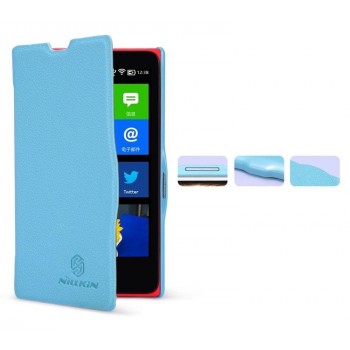 Чехол флип серия Colors для Nokia X Голубой