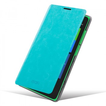 Чехол флип подставка водоотталкивающий для Nokia XL Голубой
