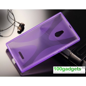 Силиконовый чехол X для Nokia XL Фиолетовый