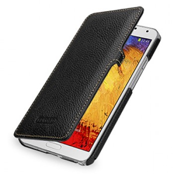 Кожаный чехол книжка горизонтальная (нат. кожа) для Galaxy Note 3