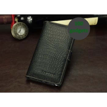 Кожаный чехол портмоне (нат. кожа крокодила) для Galaxy Note 3