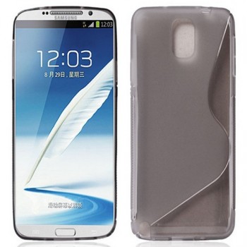 Силиконовый S чехол для Samsung Galaxy Note 3 Серый