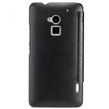Кожаный чехол флип для HTC One Max Черный