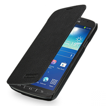 Кожаный чехол горизонтальная книжка (нат. кожа) для Samsung Galaxy S4 Active