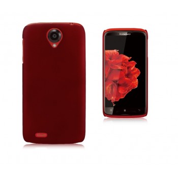 Пластиковый чехол для Lenovo S820 Ideaphone Красный